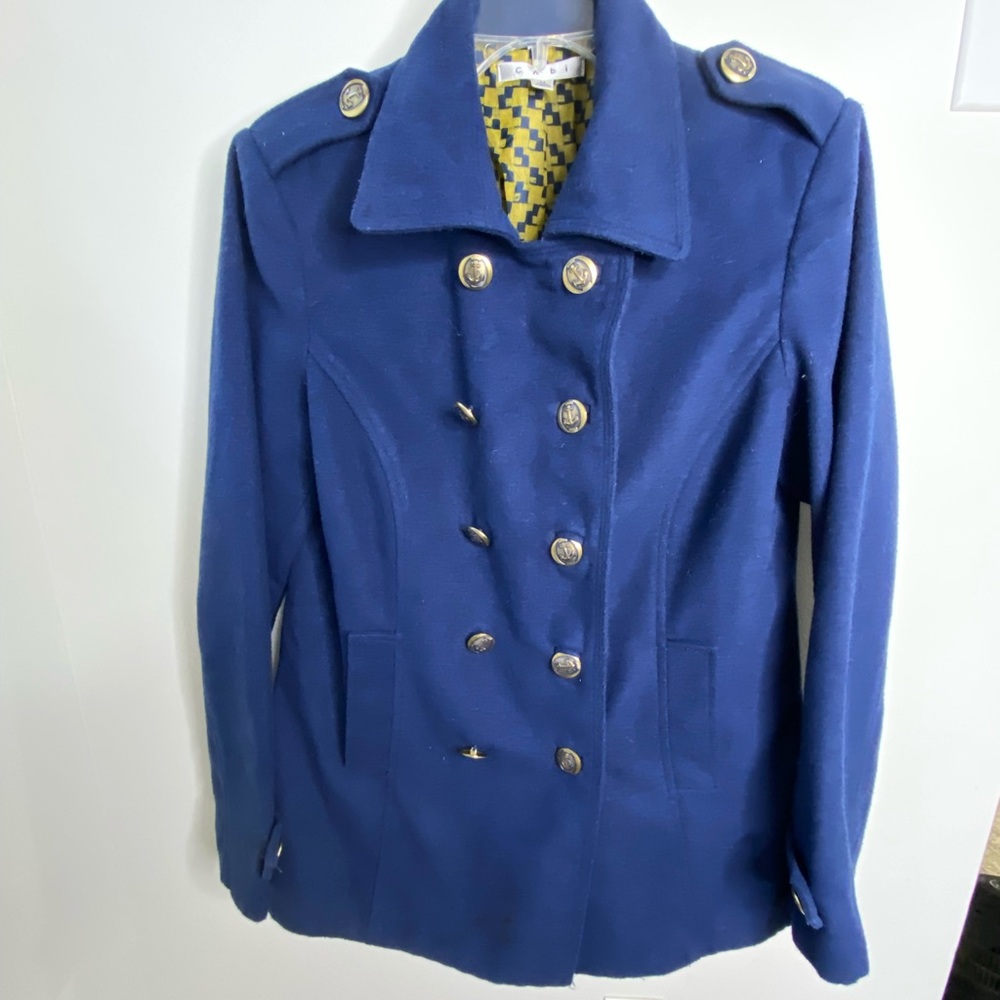 Cabi double breasted suit jacket, size M, fully lined body & sleeves